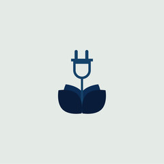 socket logo . plug logo