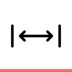 Distance vector icon