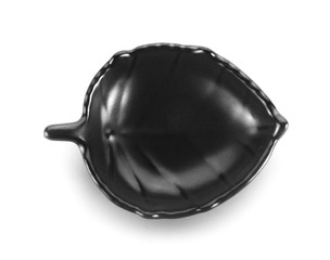 black bowl isolated on white background