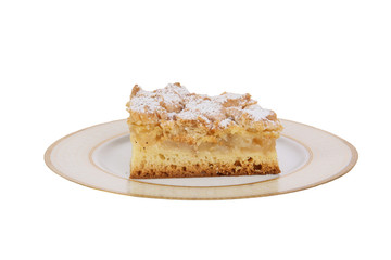 Regional Polish traditional confectionery with cheese, poppy seeds, apple