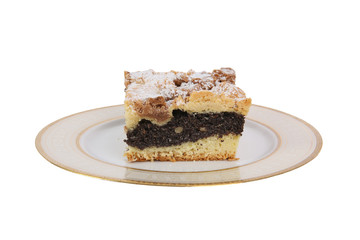 Regional Polish traditional confectionery with cheese, poppy seeds, apple