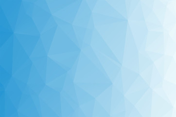 Light Blue turquise Low poly crystal background. Polygon design pattern. Low poly vector illustration, low polygon background.