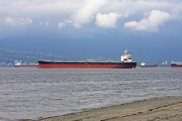 Cargo Ship in English Bay, Vancouver