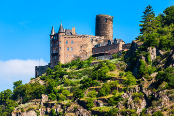 Obraz premium Katz Castle ruin in St. Goarshausen