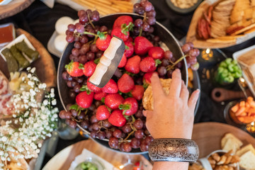 fruits and vegetables in the market