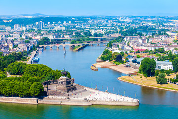 Obraz premium Koblenz city skyline in Germany