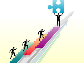 Obraz premium Business Moving Upward