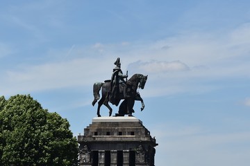 Pomnik cesarza Wilhelma 1 w Koblenz
