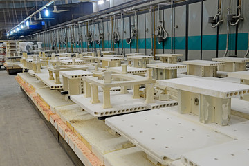 ceramic sintering workshop production line in a factory