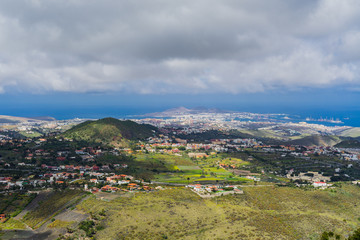 Fototapeta na wymiar Gran Canaria view to Las Palmas