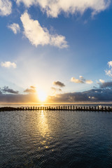 Obraz premium Bright Sunset at Gran Canrai island. 
