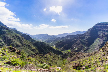 Fototapeta na wymiar Landscape in the mountains of Gran Canaria