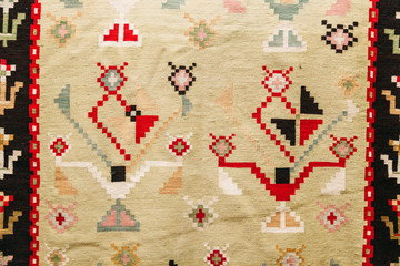 carpet with moldavian national ornament