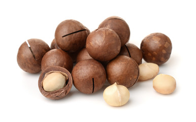 Pile of macadamia nuts