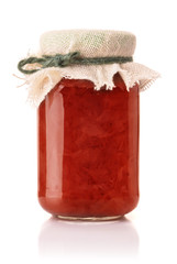 Jar of  rose petal jam