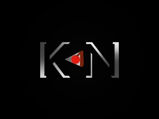 K & N letter logo