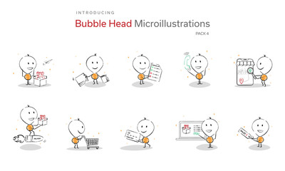 E-commerce & Online Shopping Pack - BubbleHead Series
