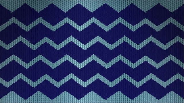 Kinitted Zig Zag Animation Background. High-Quality 4K, 60fps