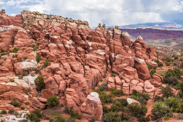 red mountain, rare formations, arches national park