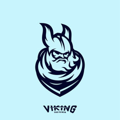 Viking eSports Logo Design Vector. Viking Mascot Gaming Logo Concepts.