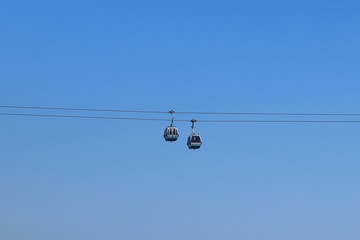 Cable car in Lisbon Portugal