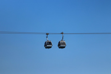 Cable car in Lisbon Portugal