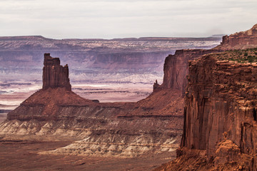 Fototapeta na wymiar canyons rare formations at canyonlands national park
