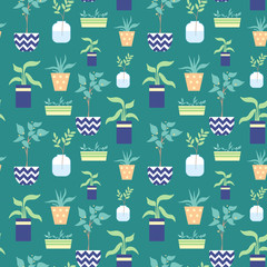 plants seamless pattern