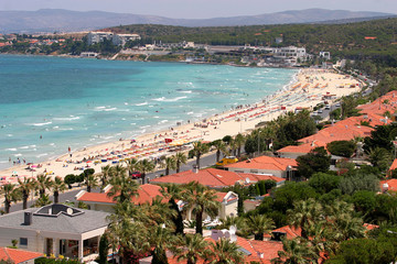 Obraz premium Beautiful beach in Cesme, Izmir, Turkey.