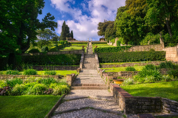 A view of the Bardini Gardens in Florence, Italy.