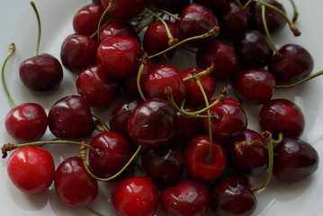 cherries in a bowl