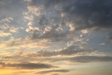 clouds, sky blue background. cloud blue sky and sun