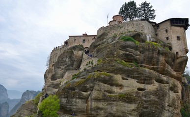 The Meteora Monastery of Varlaam in Central Greece