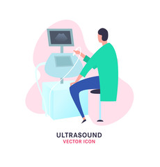 Flat ultrasound image