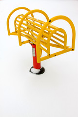 Fitness equipment exhibition stretch back frame