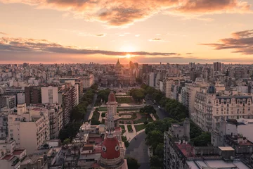 Keuken foto achterwand Buenos Aires Zon &amp  de stad