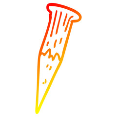 warm gradient line drawing cartoon bloody vampire stake