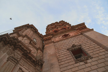 Naklejka premium June 20, 2019 San Luis Potosí, Mexico:Churches of the historic center of the colonial city of San Luis Potosí Mexico