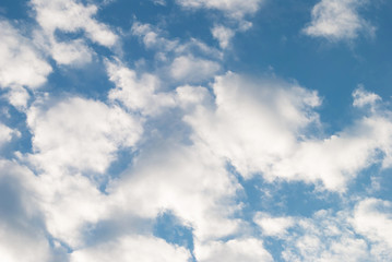 blue sky. white clouds. background