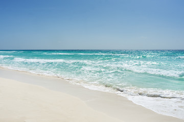 View of beach at Cancun, Mexico © Guajillo studio
