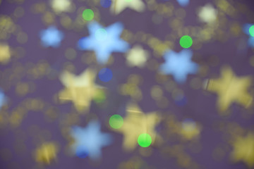 Beautiful background of various stars and sparkles
