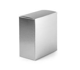 silver box isolated