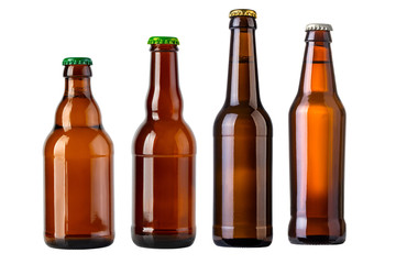 brown beer bottles