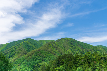 山と青空　奈川