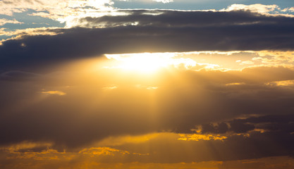 nice sunset sky