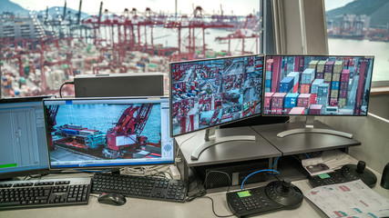 Logistic Control Tower In Hong Kong On October 12, 2019