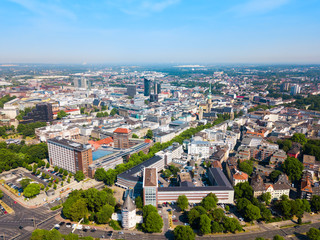 Dortmund city centre aerial view - obrazy, fototapety, plakaty