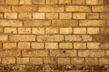 Old textured dirty exterior brick wall background