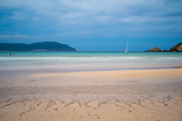 Beautiful beach in the Cantabrian sea