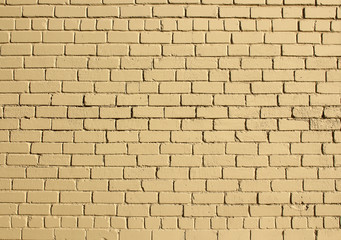 Yellow urban exterior brick wall surface texture background